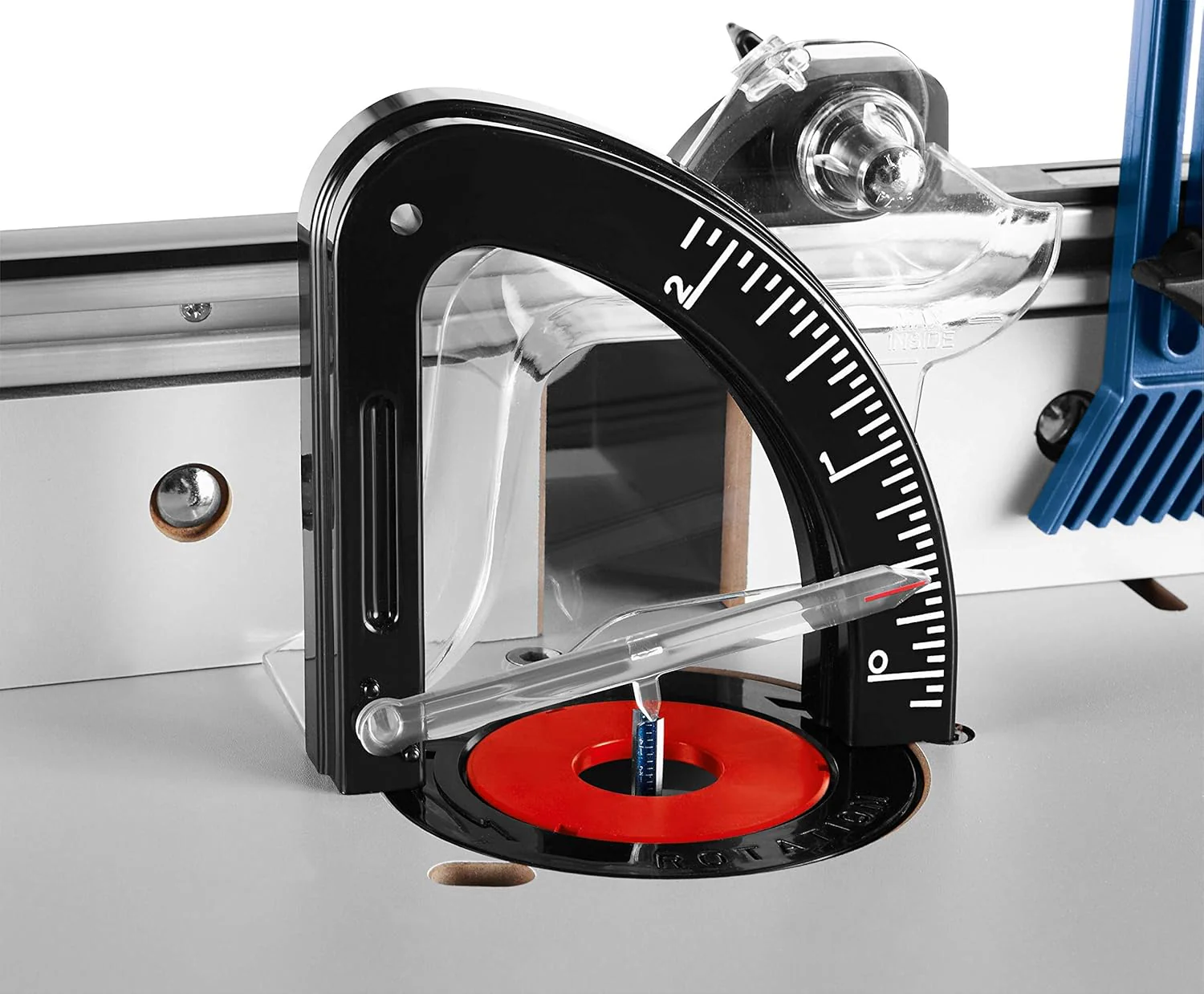 BOSCH RA1141 26 in. x 16-1/2 in. Laminated MDF Top Portable Jobsite Router Table with 2-1/2 in. Vacuum Hose Port - Image 9