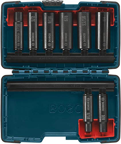 BOSCH Shank Impact Tough Deep Well Socket for Applications in High Torque Driving and Fastening