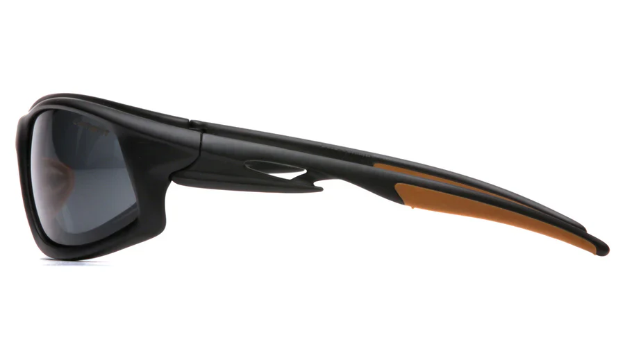 Pyramex Carhartt Ironside Safety Glasses - Polybag Packaging, Black/Tan Frame, Gray Anti-Fog Lens - Image 3