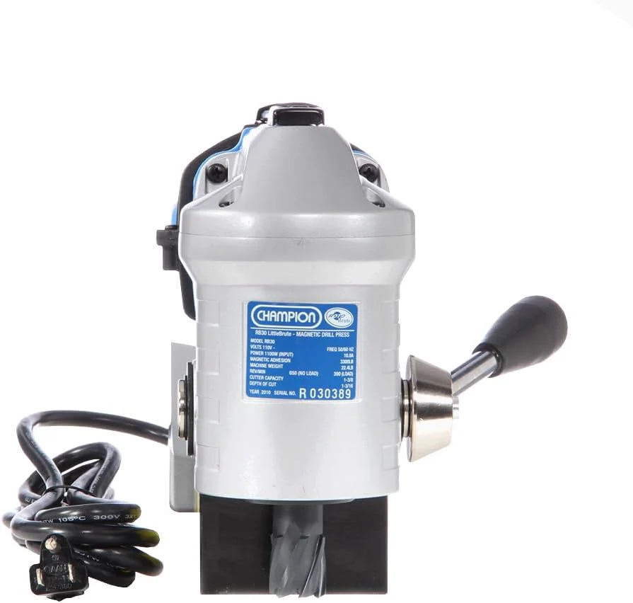 RotoBrute | ‎RB30 | Champion Cutting Tool RotoBrute RB30 LittleBrute Low Profile, Lightweight, Portable Magnetic Drill Press: Up to 1-3/8" Diameter, 1-3/16" Depth of Cut - Image 3