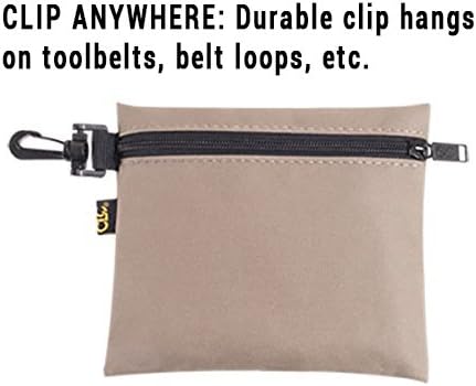 Custom Leathercraft 1100 Multi-Purpose Clip-on Zippered Poly Bags (Pack of 3) - Image 3