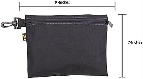 Custom Leathercraft 1100 Multi-Purpose Clip-on Zippered Poly Bags (Pack of 3) - Image 5