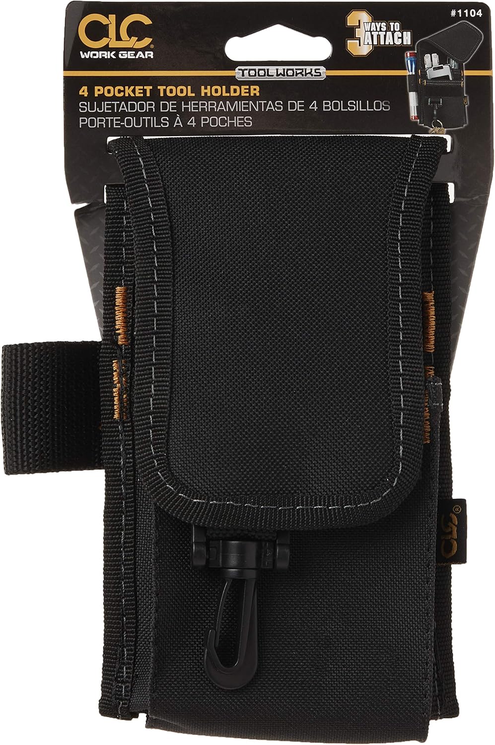 Custom Leathercraft 1104 Construction Multi-Purpose Poly Tool Holder, Cell Phone Holder - Image 4