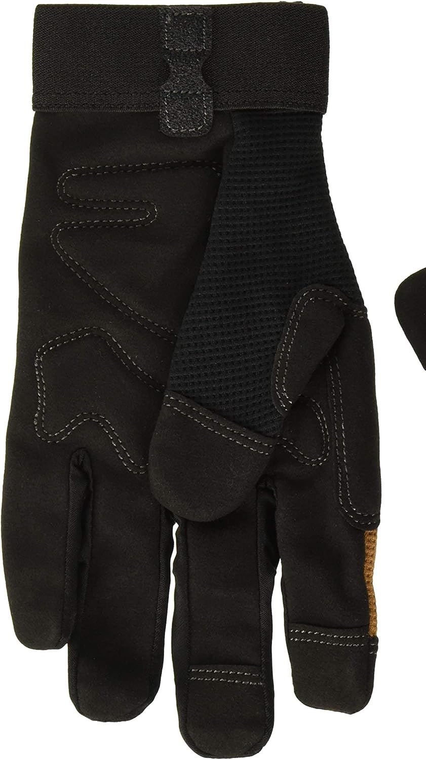 Custom Leathercraft 124M Workright Flex Grip Work Gloves, Shrink Resistant, Improved Dexterity, Tough, Stretchable, Excellent Grip, Black, Medium (Pack of 1) - Image 2