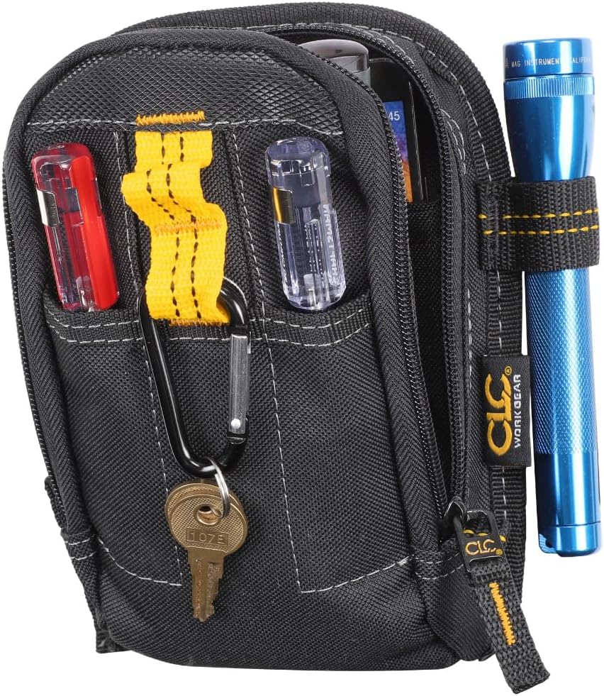 CLC Custom Leathercraft 1504 Multi-Purpose Carry-All Tool Pouch, 9-Pocket,Black,Small - Image 2