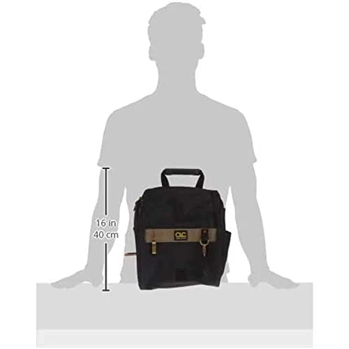 CLC Custom Leathercraft 1509 Zippered Professional Electricians Tool Pouch, 21 Pocket , Black - Image 5