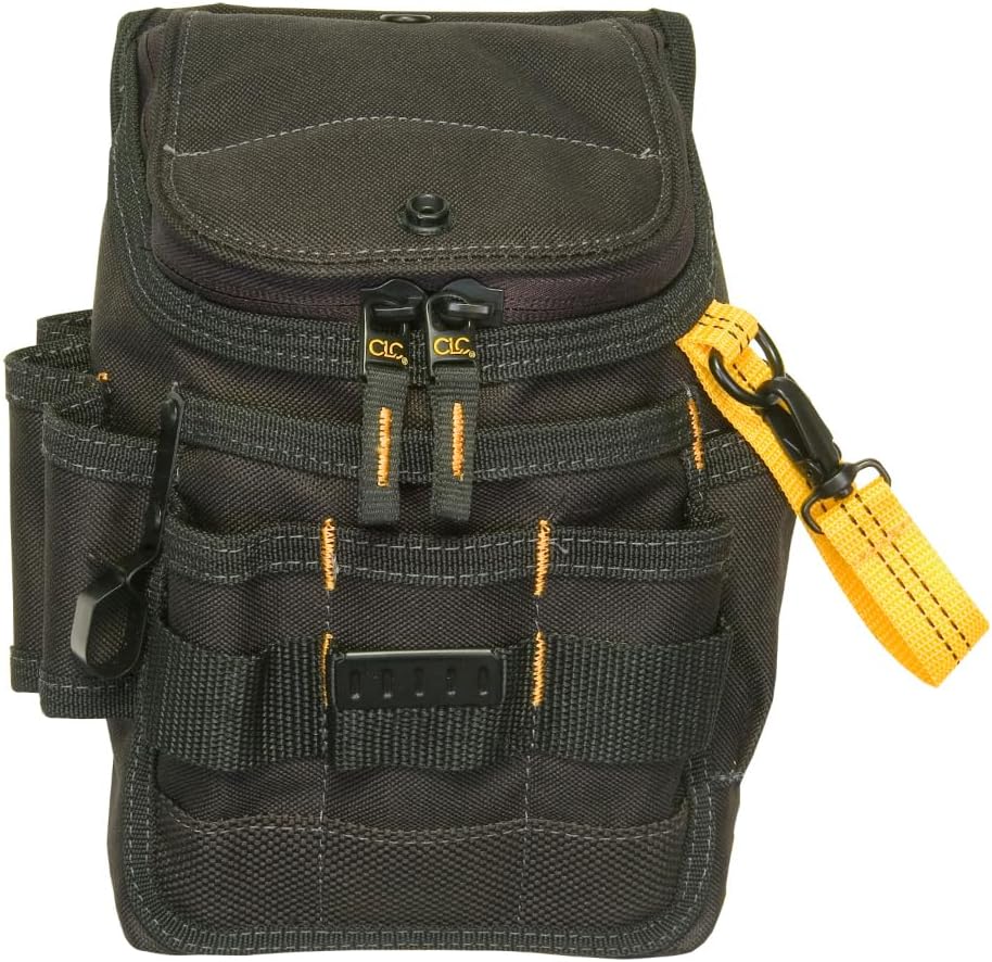 CLC Custom Leathercraft 1524 Ziptop Utility Pouch, Medium, Black, 11 Pockets - Image 4