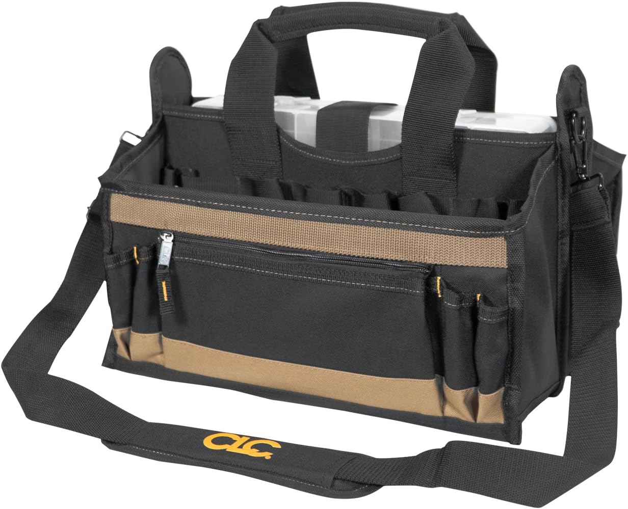 CLC Custom LeatherCraft 1529 16 In. Center Tray Tool Bag, 16 Pocket - Image 3