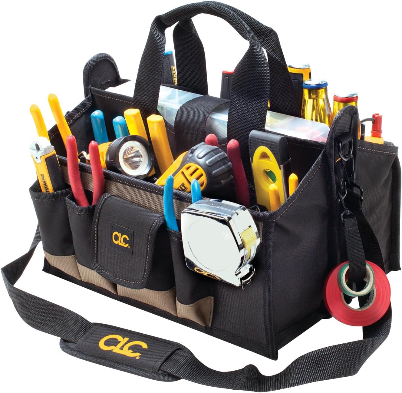 CLC Custom LeatherCraft 1529 16 In. Center Tray Tool Bag, 16 Pocket - Image 5