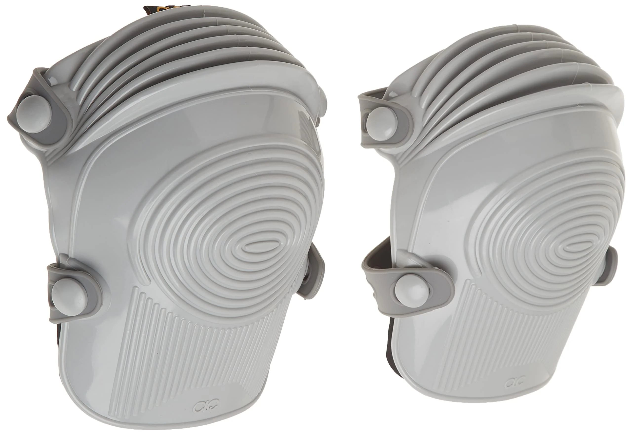 Custom Leathercraft 361 Ultraflex Non-Skid Kneepads, Plastic, Grey