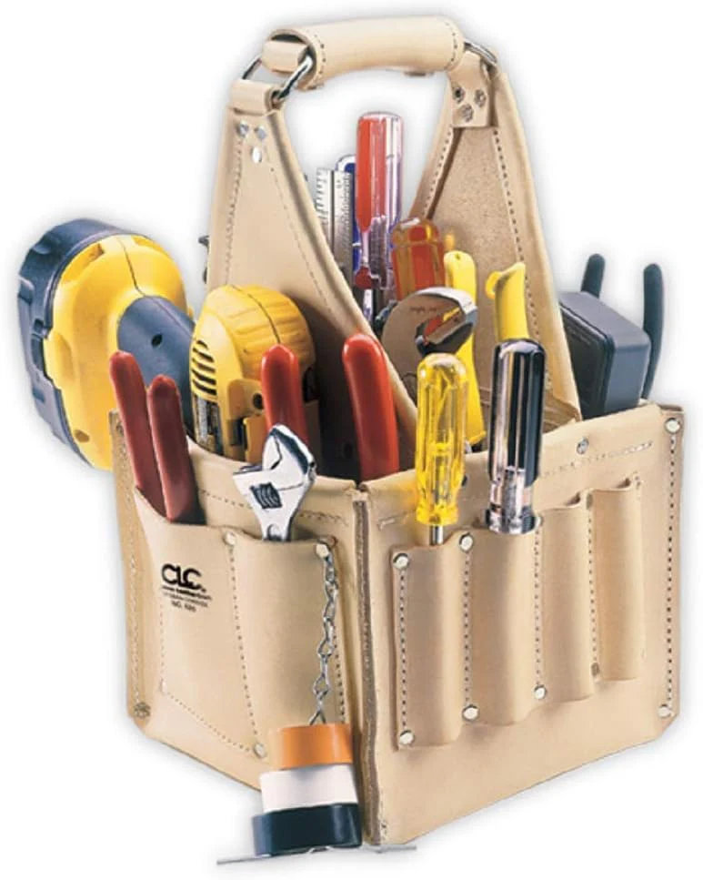 CLC Custom Leathercraft 526 Electrician's and Maintenance Tool Pouch, Heavy Duty, 17 Pocket , Tan - Image 2