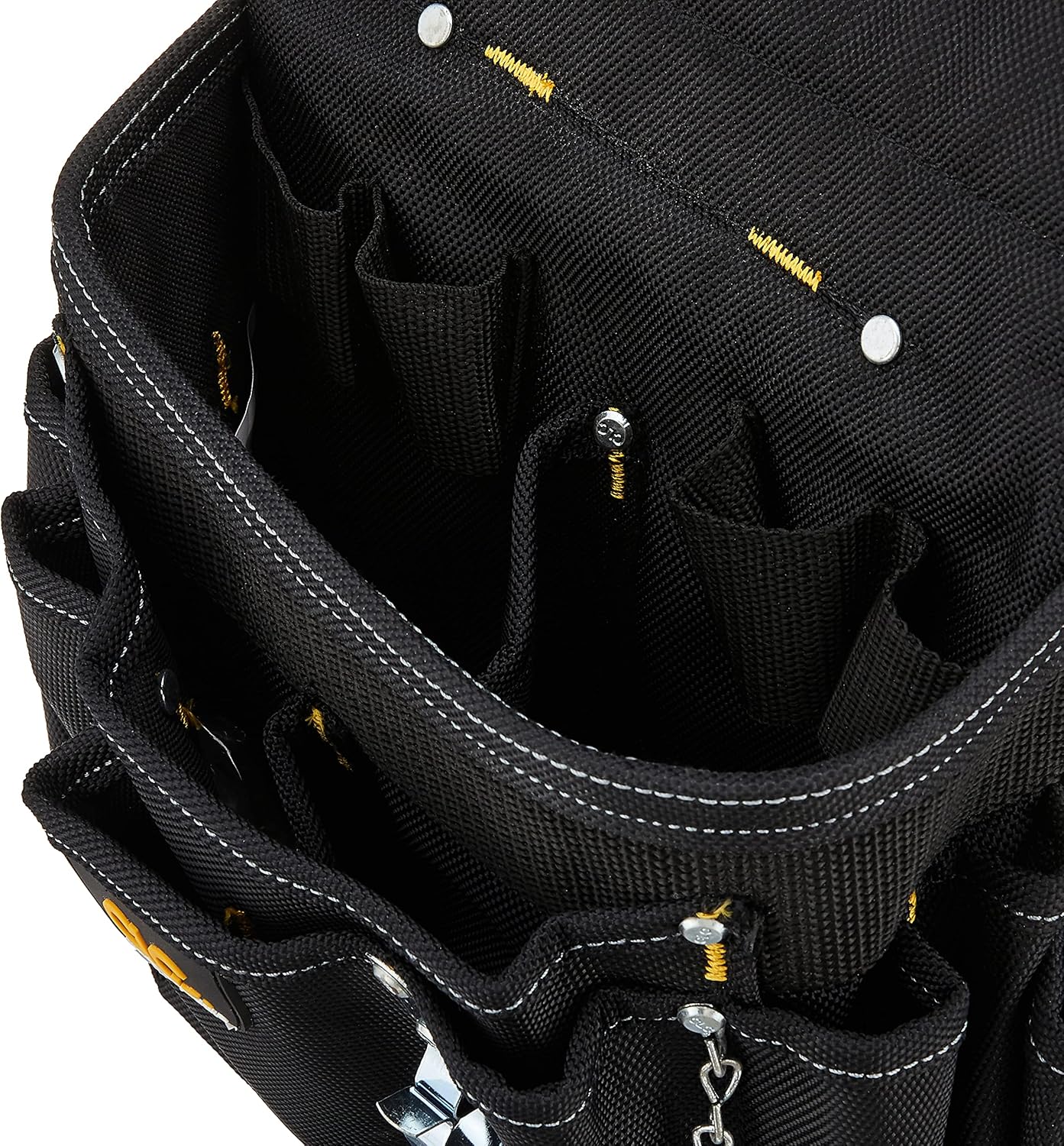 CLC Custom Leathercraft 5505 Professional Electrician's Tool Pouch, Ballistic Poly, 12Pocket , Black - Image 6