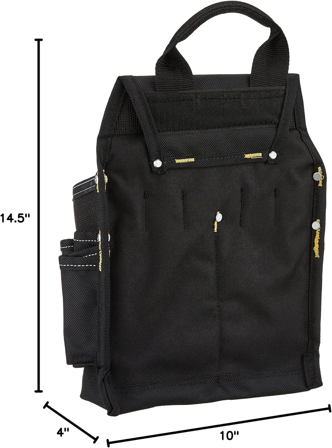 CLC Custom Leathercraft 5505 Professional Electrician's Tool Pouch, Ballistic Poly, 12Pocket , Black - Image 8