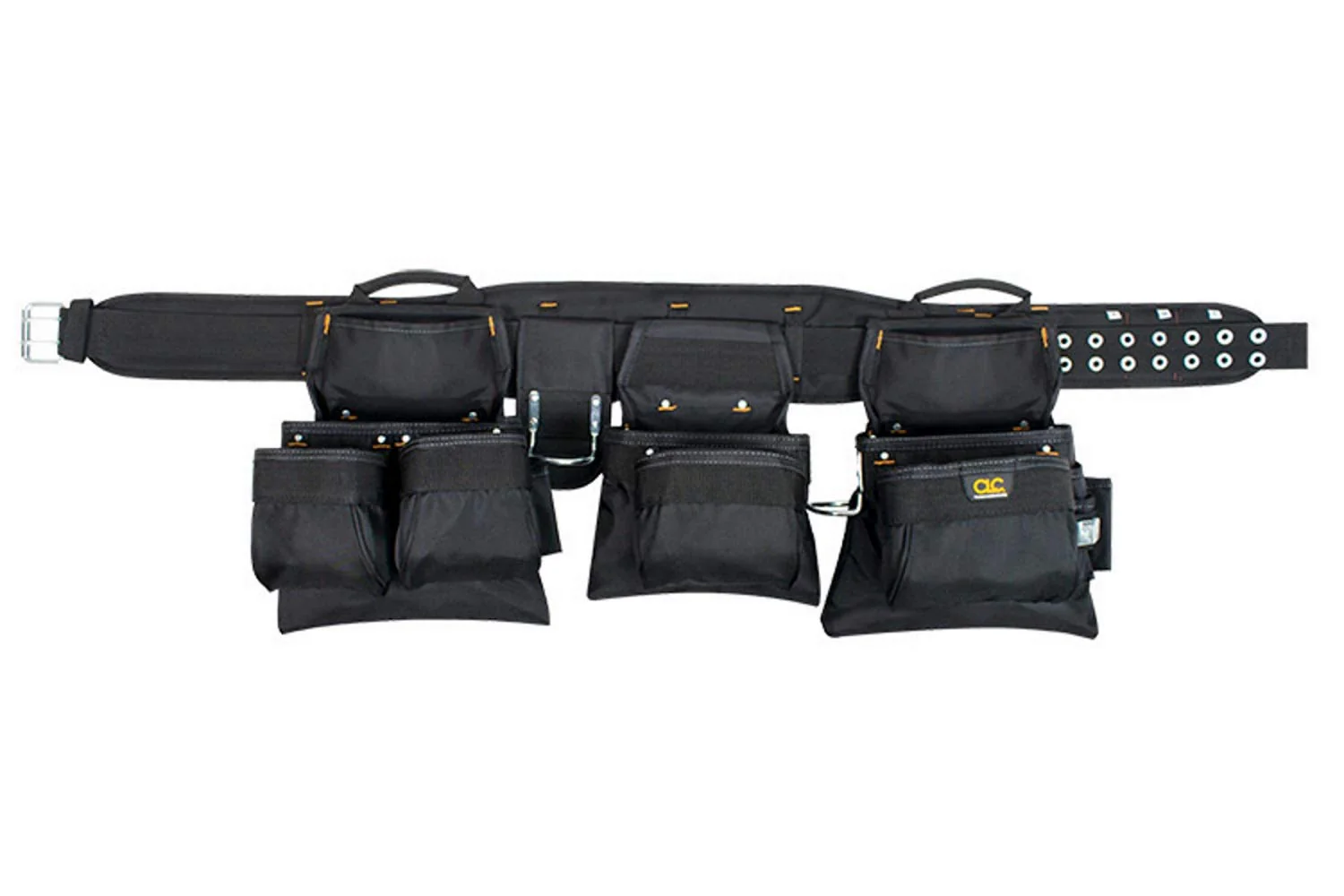CLC Custom Leathercraft 5605 Professional Carpenters Combo Tool Belt, Black, 18 Pocket