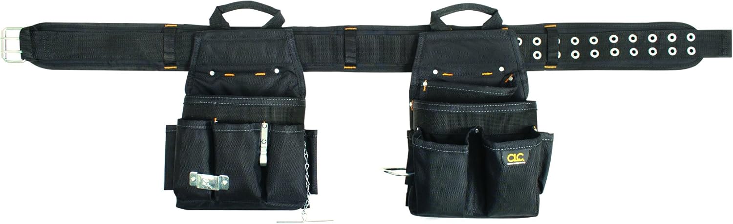 CLC Custom Leathercraft 5609 3 Piece Electrical Combo Tool Belt, 20 Pocket, Black, 29-46 inches - Image 2