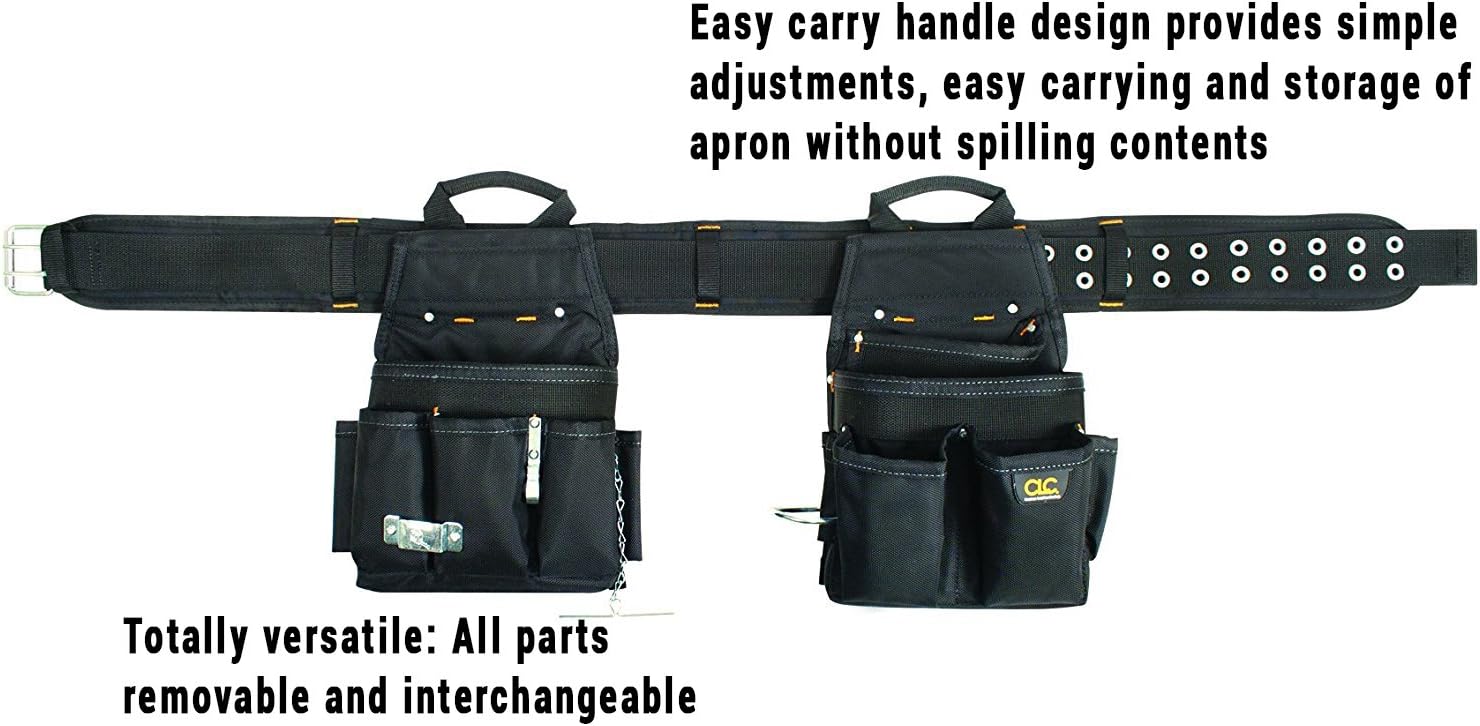 CLC Custom Leathercraft 5609 3 Piece Electrical Combo Tool Belt, 20 Pocket, Black, 29-46 inches - Image 4