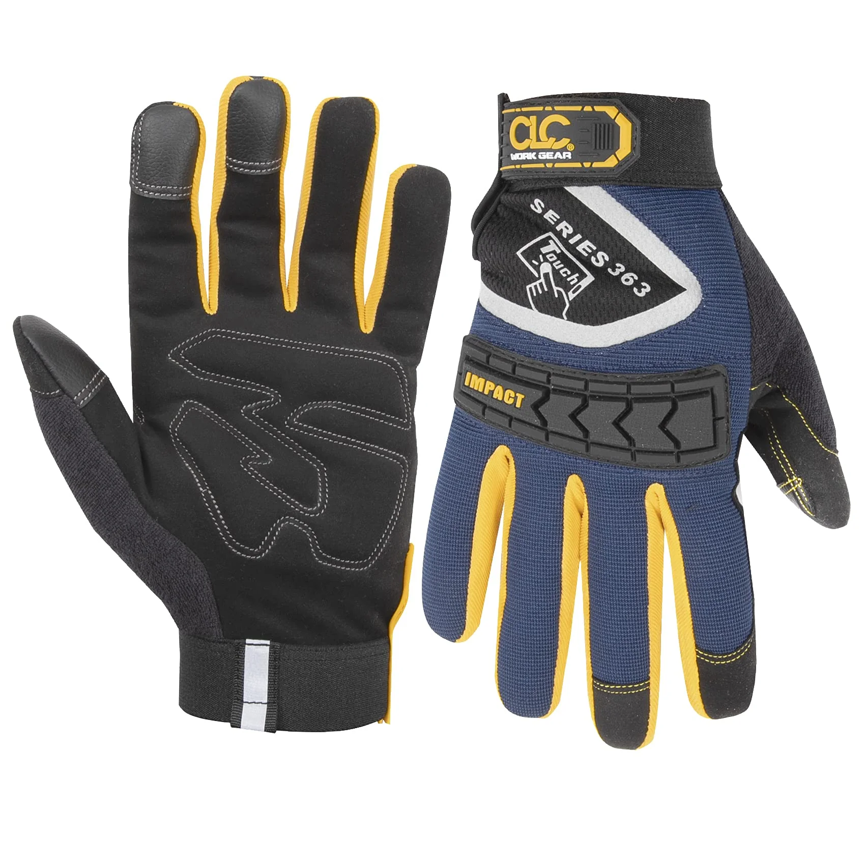 Custom Leathercraft 148M Impact Work Gloves, Medium
