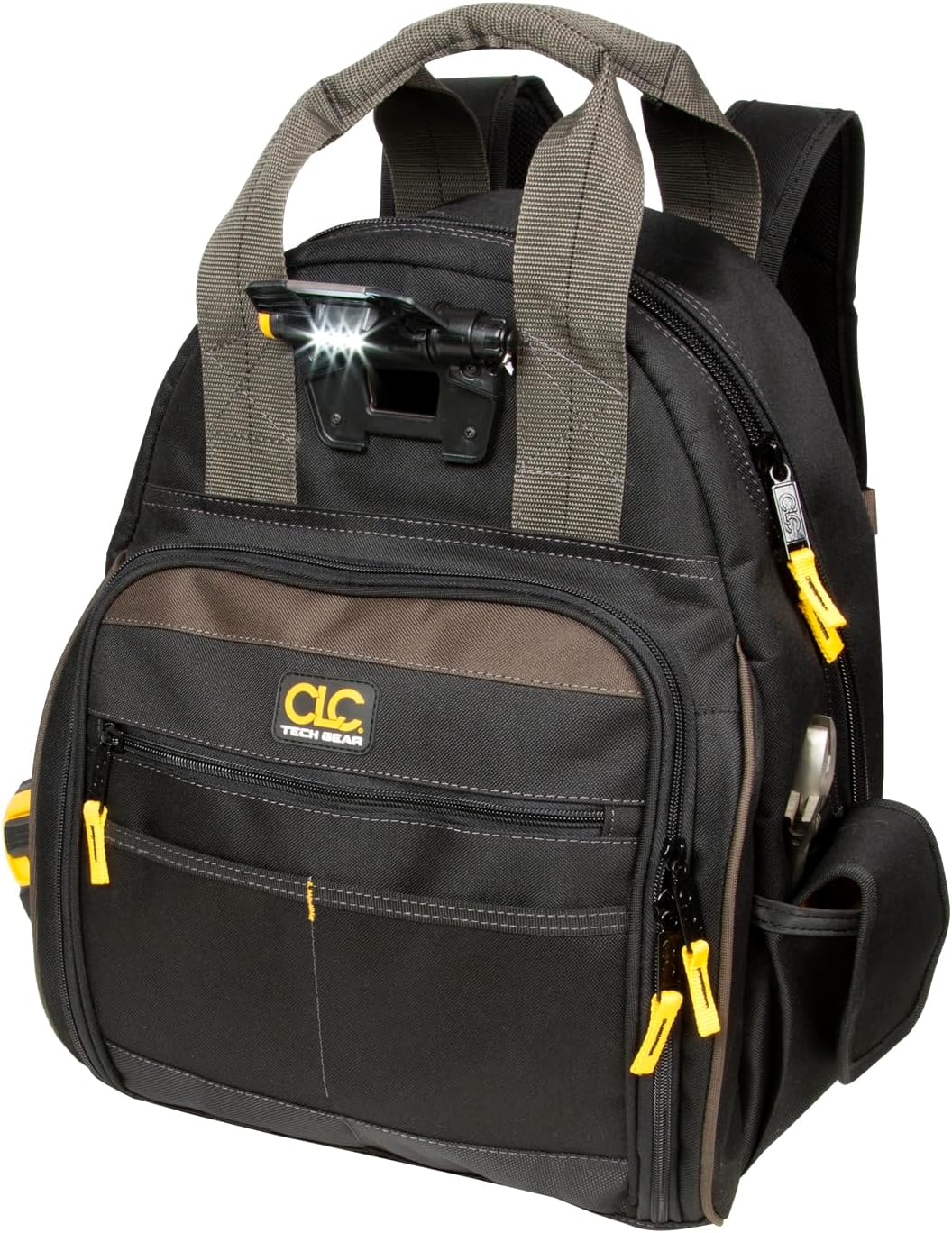 Custom Leathercraft | ‎L255 | CLC Custom Leathercraft L255 Tech Gear 53 Pocket Lighted Backpack, Black - Image 4
