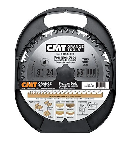 CMT 230.224.08 Box and Finger Joint Set, 8-Inch Diameter by 24 Teeth FTG Grind with 5/8-Inch Bore - Image 4