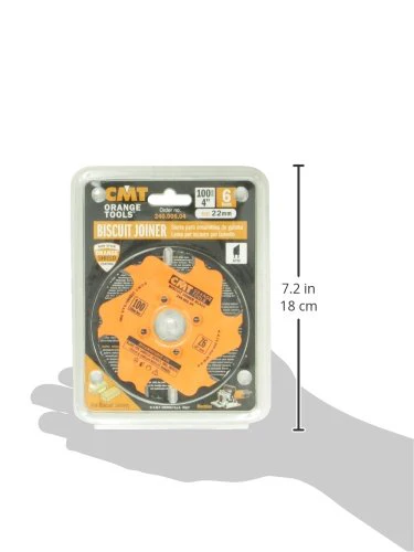 CMT 240.006.04 Biscuit Joiner Blade, 4-Inch Diameter x 6 Teeth, PTFE-Coated. - Image 5