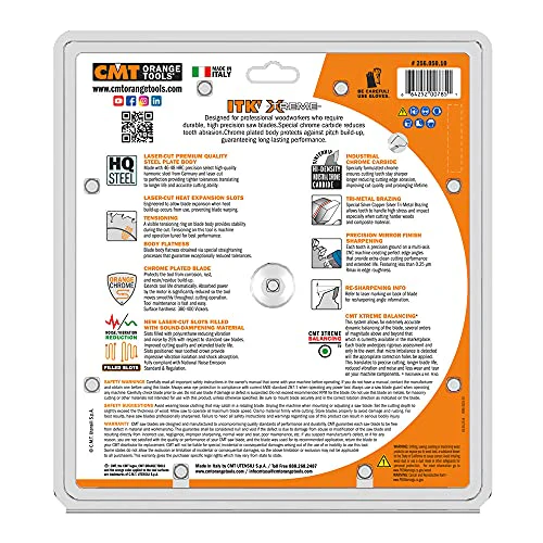 CMT 10 In x 50 x 5/8 In ITK Combination Blade - Image 3