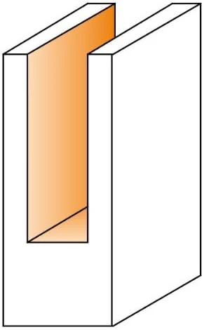CMT Orange Tools 812.064.11 Solid Carbide Straight Bit, 1/4-Inch Shank, 1/4-Inch Diameter - Image 2