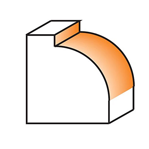 CMT 838.160.11 Roundover Bit, 1/4-Inch Shank, 1/16-Inch Radius, Carbide-Tipped - Image 2