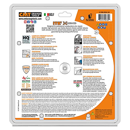 CMT 10 In x 60 x 5/8 In ITK Fine Cut-Off Blades - Image 3