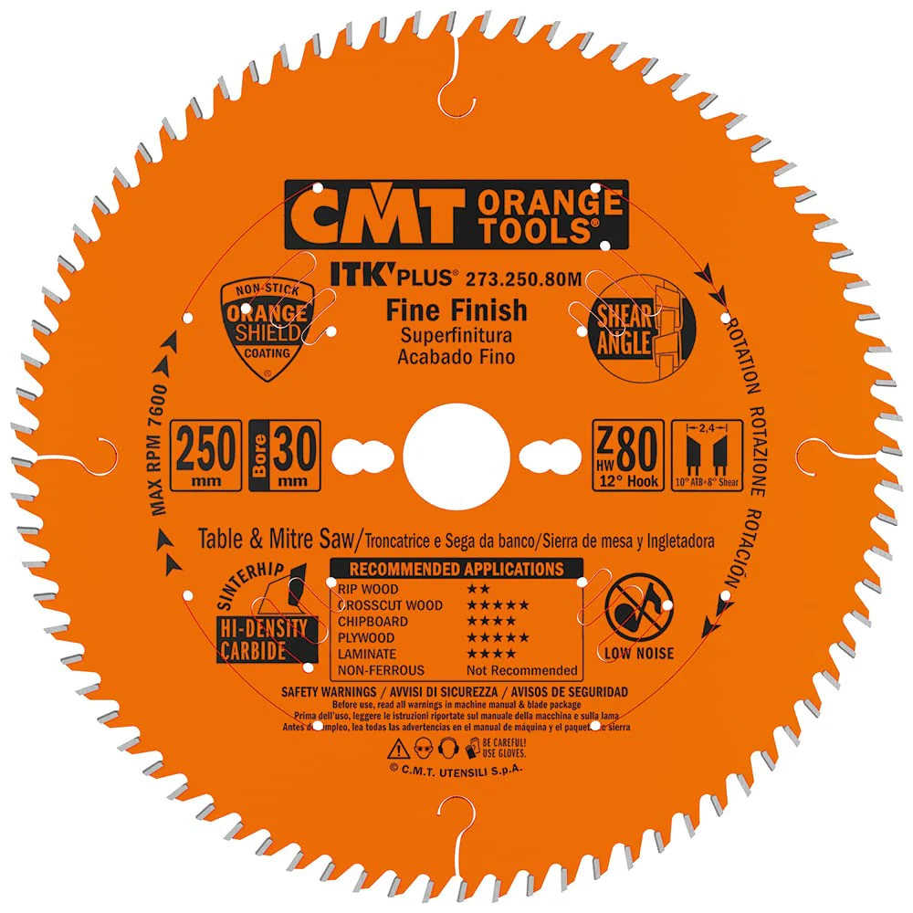 CMT Orange Tools 273.165.56H ITK Plus Saw Blade 6-1/2" x 0.063" / 0.039" x 20mm (5/8") - Image 3