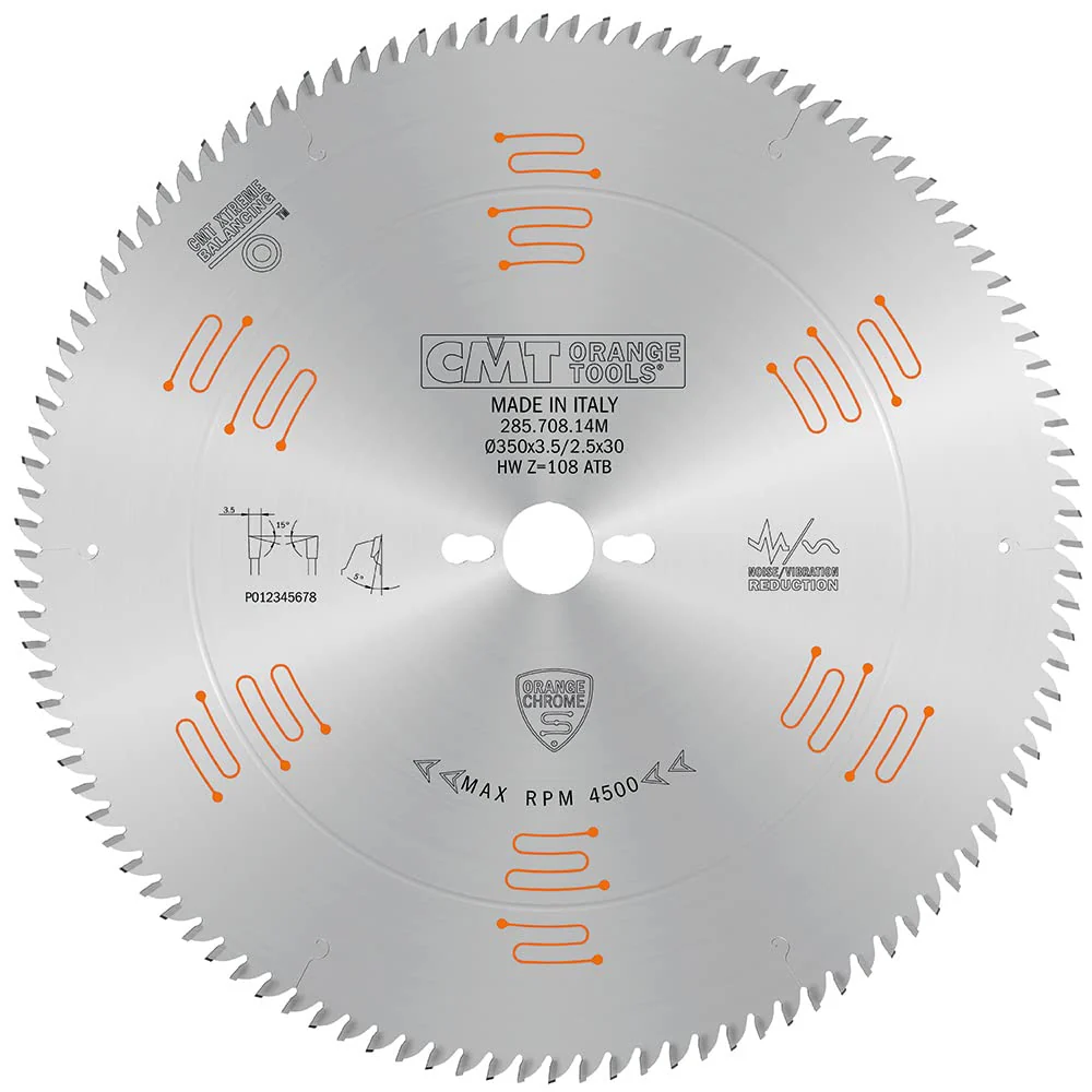 CMT Orange Tools 285.760.48H FINE FINISH 160x0.086”/0.063”x20mm T=48 ATB - Image 3
