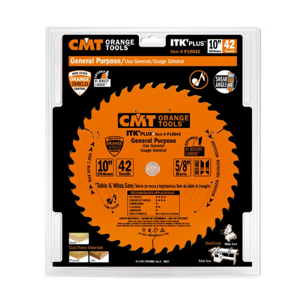 CMT ITK Plus Finish Blade for Sliding Miter Saws 12In x 72T x 1In. - Image 2