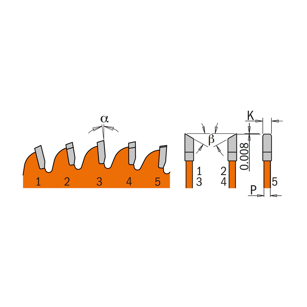 CMT Orange Tools 219.090.12 Compound Miter Blade 12x0.122x1'' T90 TCG+4ATB NEG - Image 2