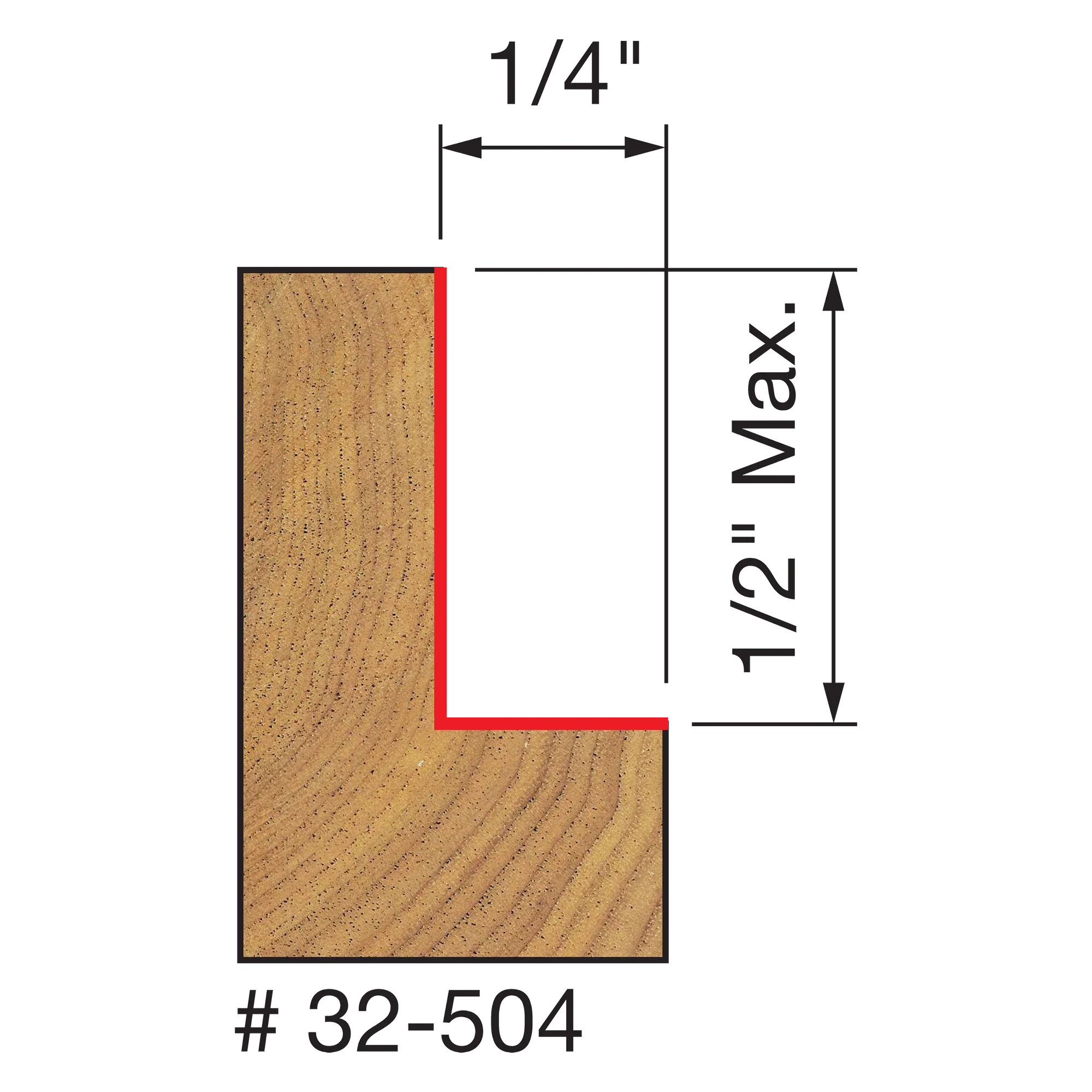 Freud Flush, 1/8",1/4",5/16",3/8",7/16",1/2" Depth Rabbeting Bit with Bearings - Image 6