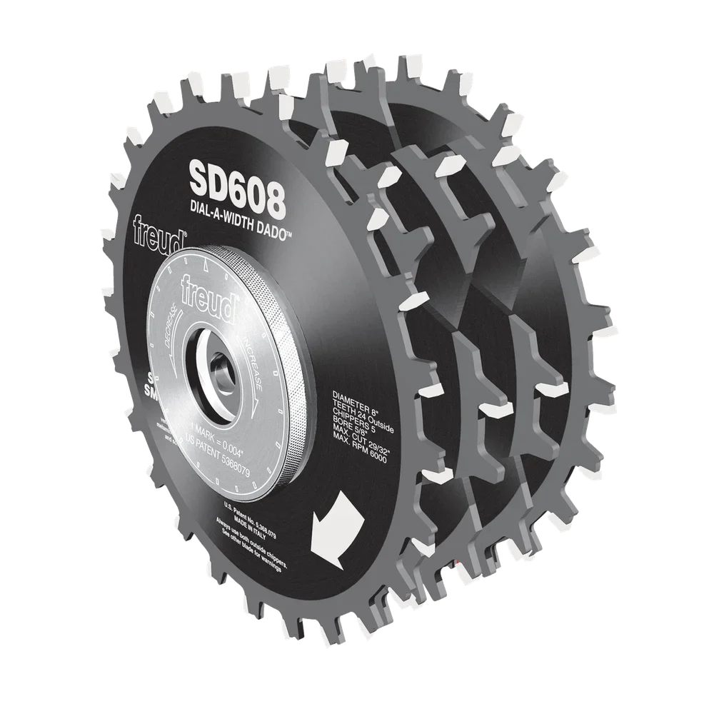 Freud 8 In. x 24T Dial-A-Width Stacked Dado Sets - Image 2