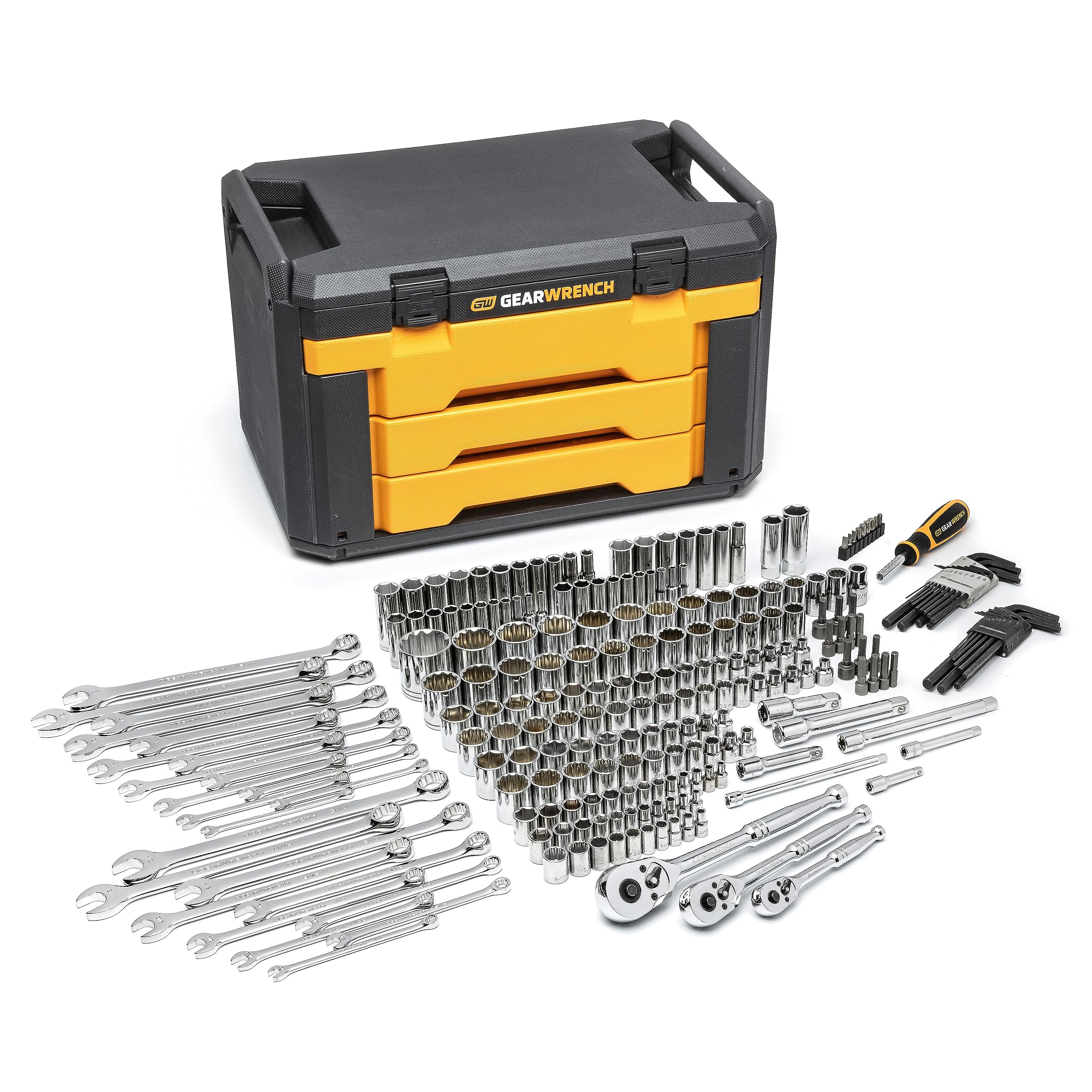 GEARWRENCH 239 Pc. BMC Mechanics Tool Set 1/4, 3/8, 1/2 - 80942