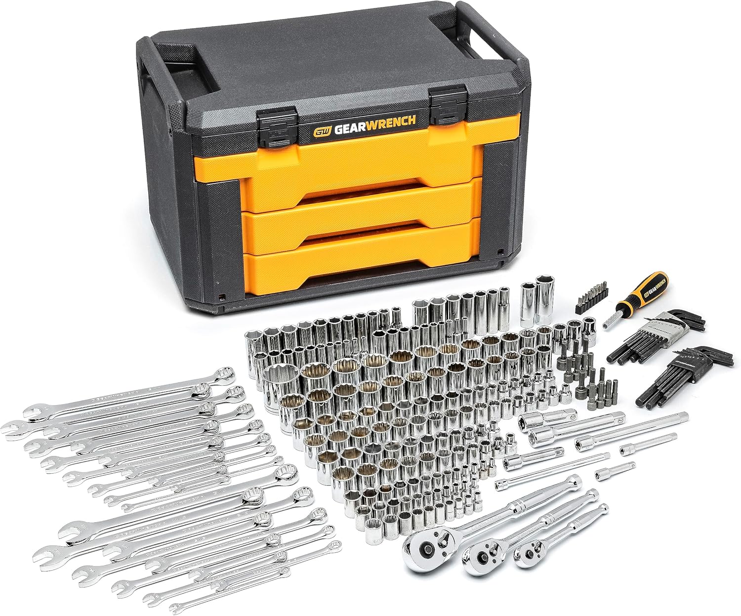 GEARWRENCH 239 Pc. BMC Mechanics Tool Set 1/4, 3/8, 1/2 - 80942 - Image 2