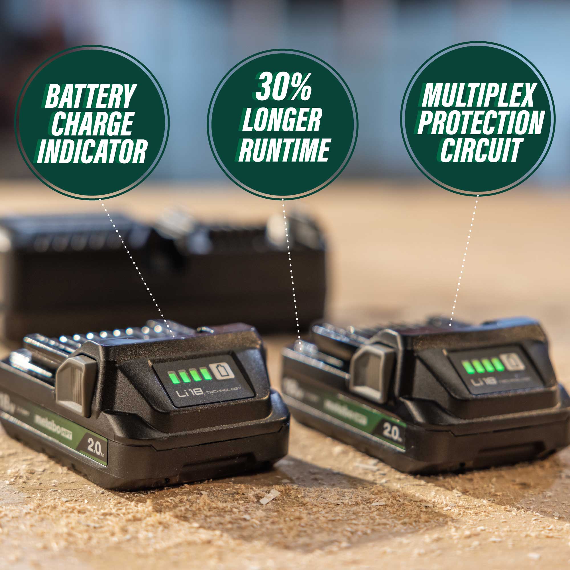 Metabo HPT 18V Sub-Compact Driver Drill (2.0Ah x2) - Image 9