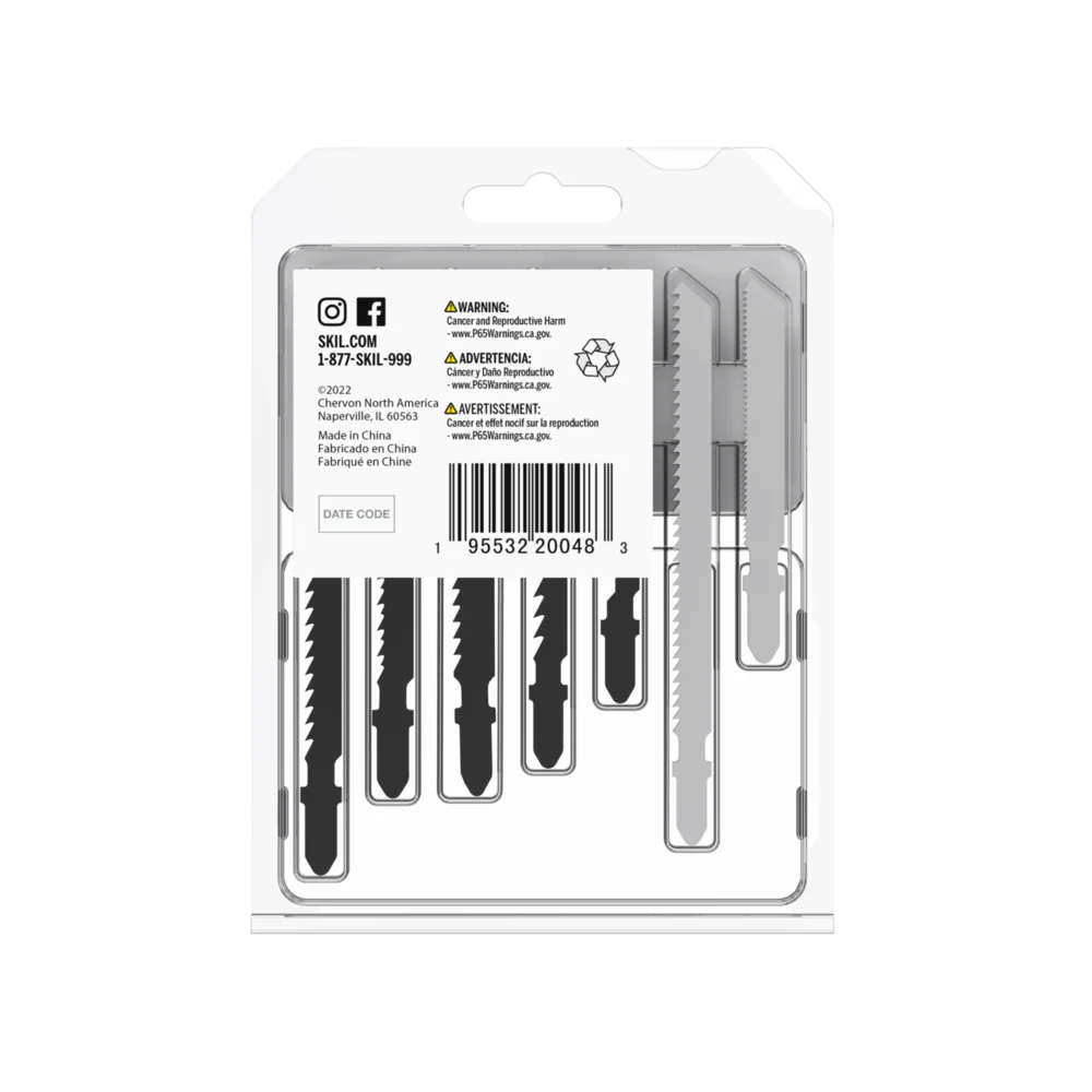 SKIL 21-Piece All Purpose T-Shank Jigsaw Blade Set - Image 3