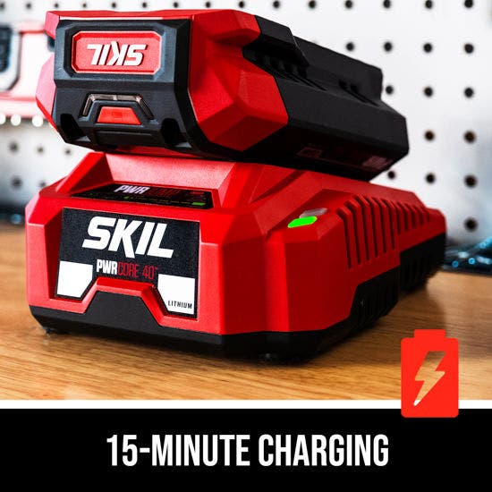 SKIL PWR CORE 40 Brushless 40V 530CFM Leaf Blower Kit - Image 6