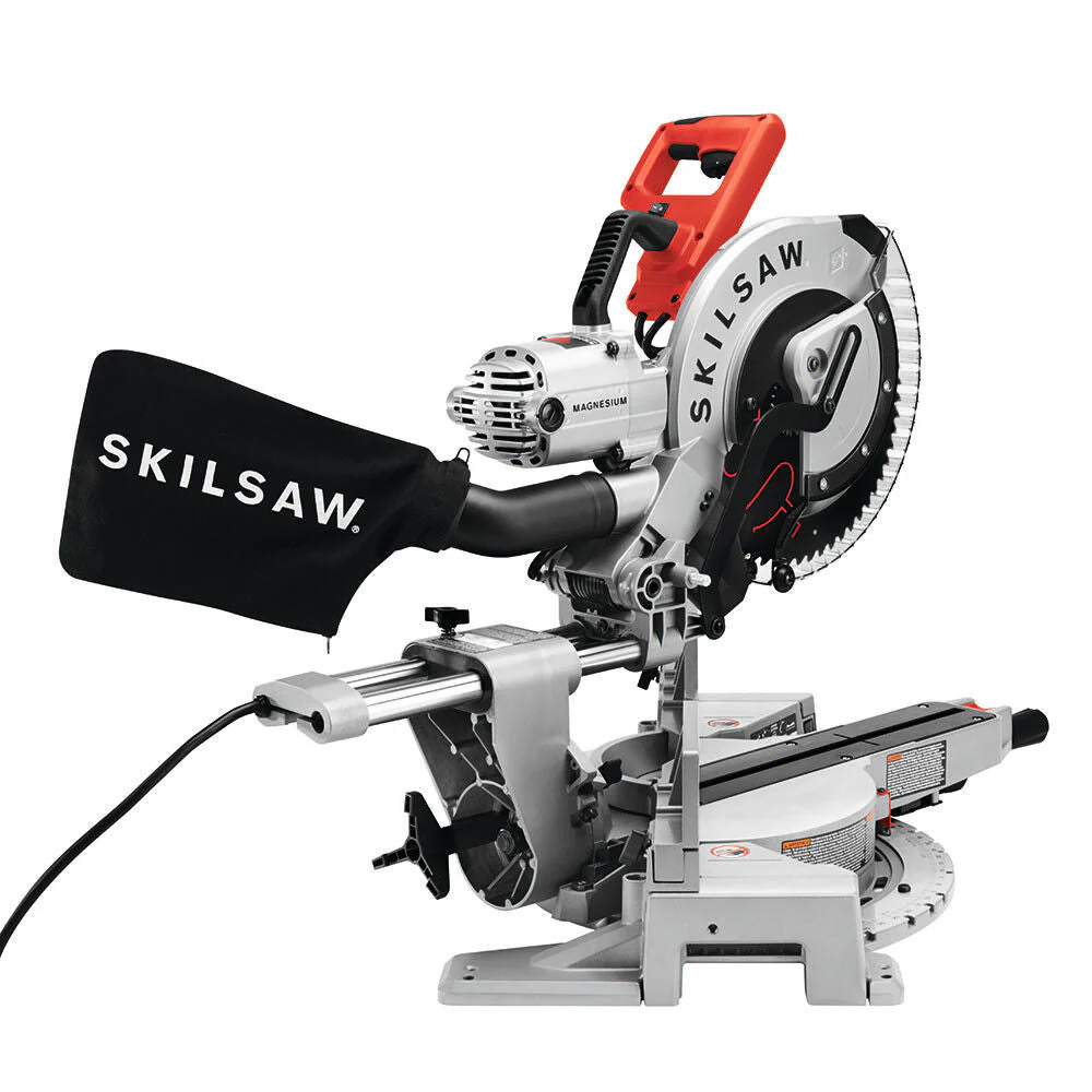 SKIL 12 In. Worm Drive Dual Bevel Sliding Miter Saw with Diablo Blade - Image 9