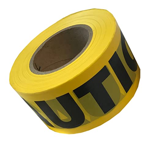 Cordova Pro Pack Yellow Caution Barricade Tape, 3 in. x 1000 ft. Roll, 12-Pack - Image 3