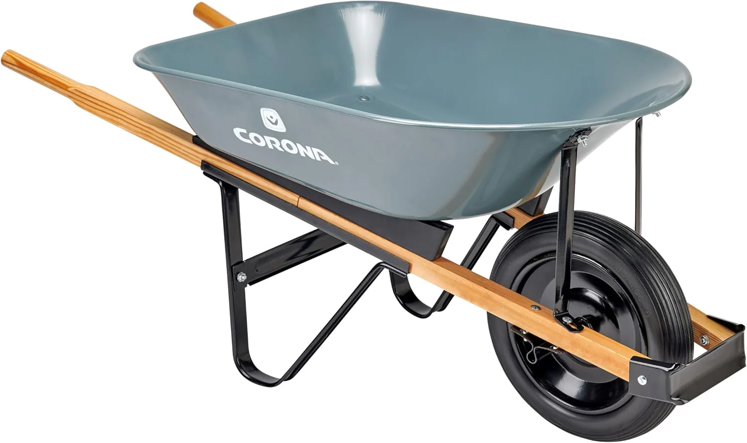 Corona WB1000 5 Cubic Foot Wheelbarrow in A Box Heavy Duty Garden Cart with 15 Inch Flat Free Tire for Outdoor Gardening, Yards, Planting - Image 2