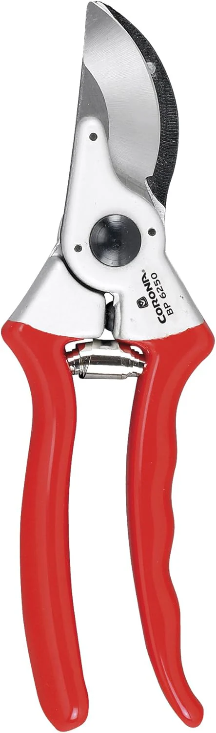 Corona BP 6250 Forged Steel Aluminum Handles Bypass Hand Pruner - 1 inch Cut Capacity Stem and Branch Garden Shears, Red - Image 2