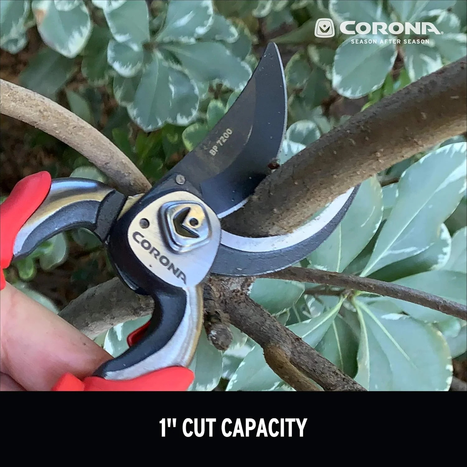 Corona BP7200 Forged Pro Cut Bypass Hand Pruner, 1-Inch, Red - Image 7