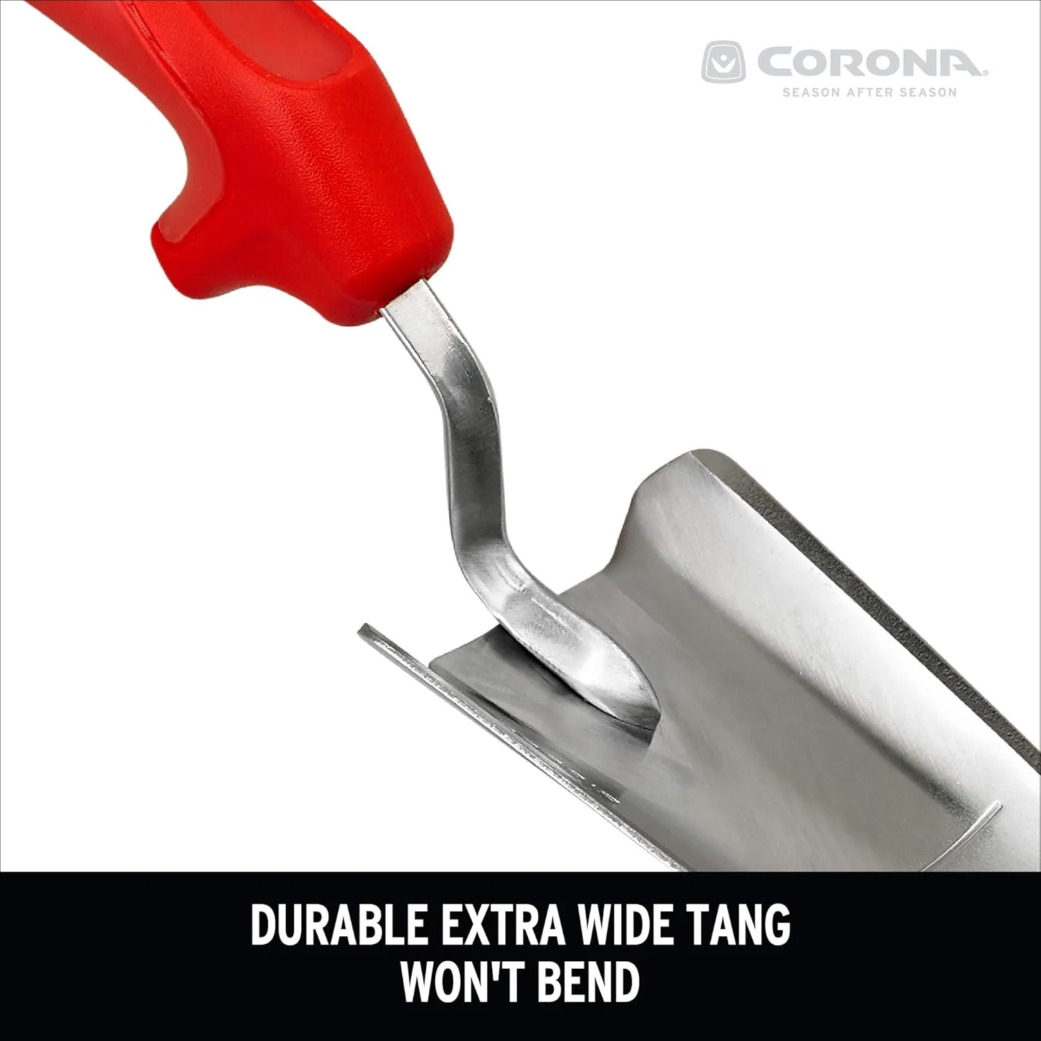 Corona CT3314 Premium Stainless Steel ComfortGEL Garden Trowel, 13.5" Overall Length, Handle Length 7", Red - Image 4