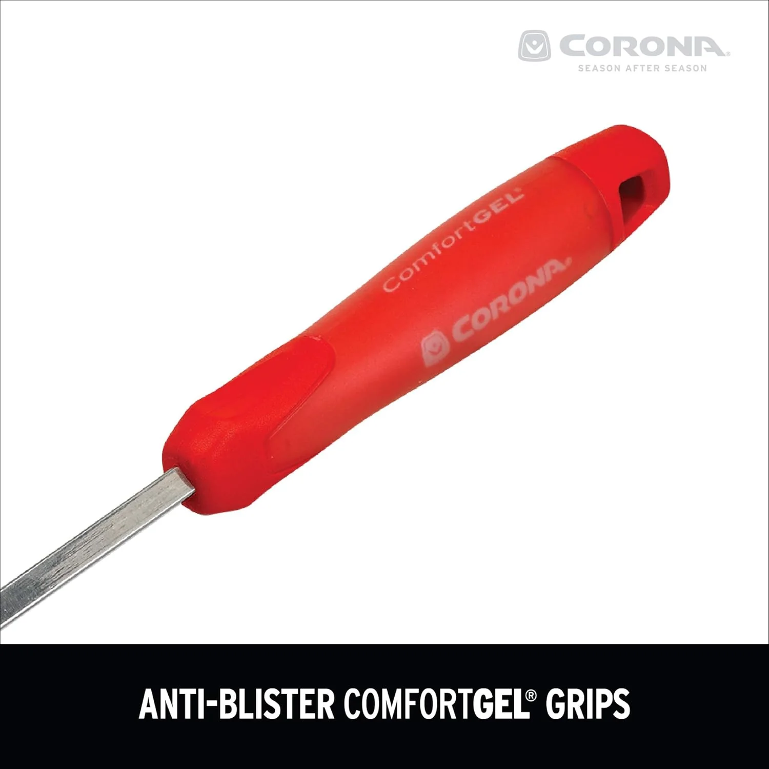 Corona CT 3344 Premium Stainless Steel ComfortGEL Hoe/Cultivator, Red - Image 5