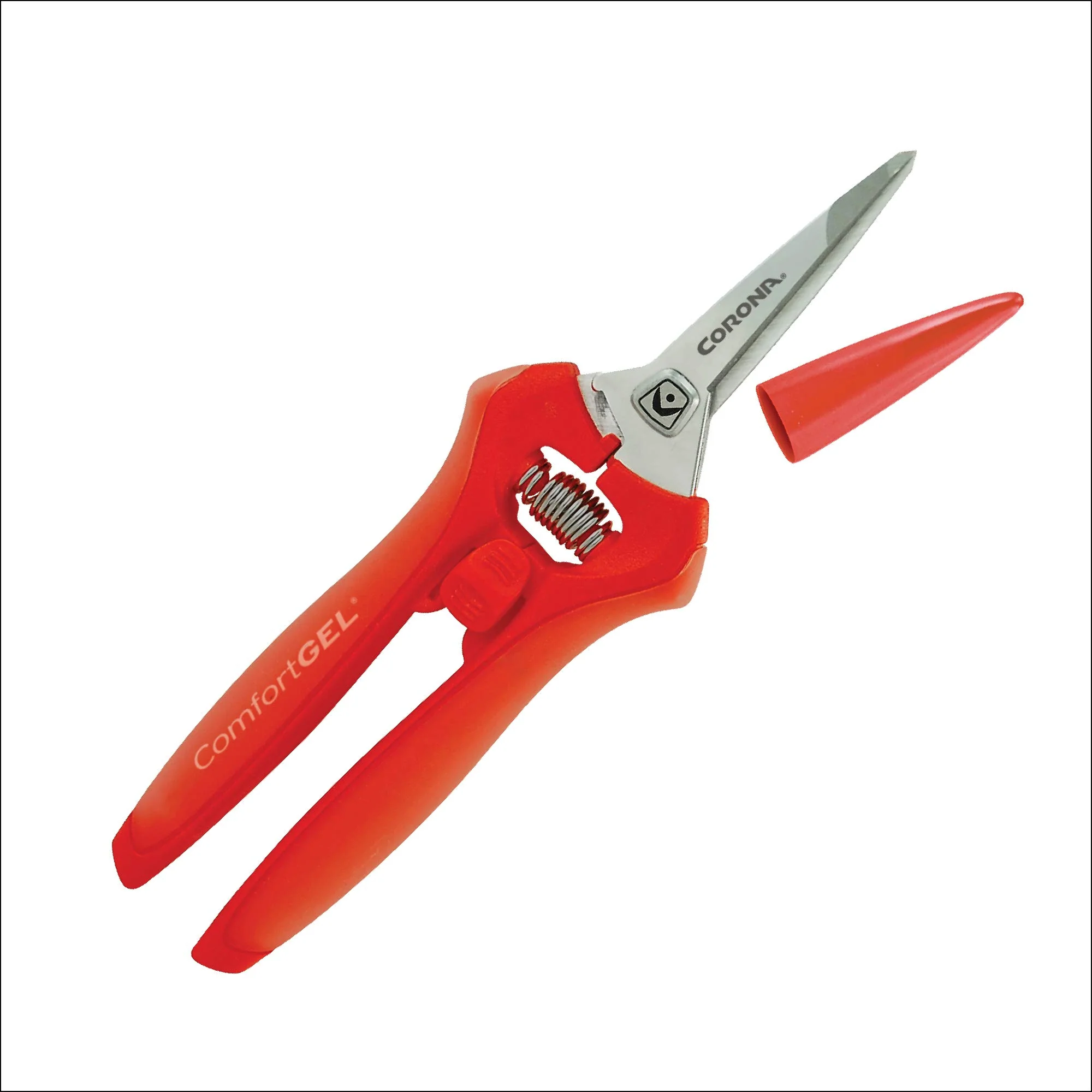 Corona FS3214D ComfortGEL Leaf & Stem Micro Snips, Orange (Pack of 1)