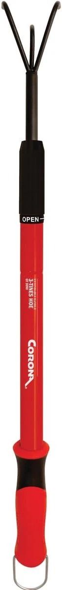 Corona (GT3090) Extendable Handle 3-Tine Hoe - Image 2