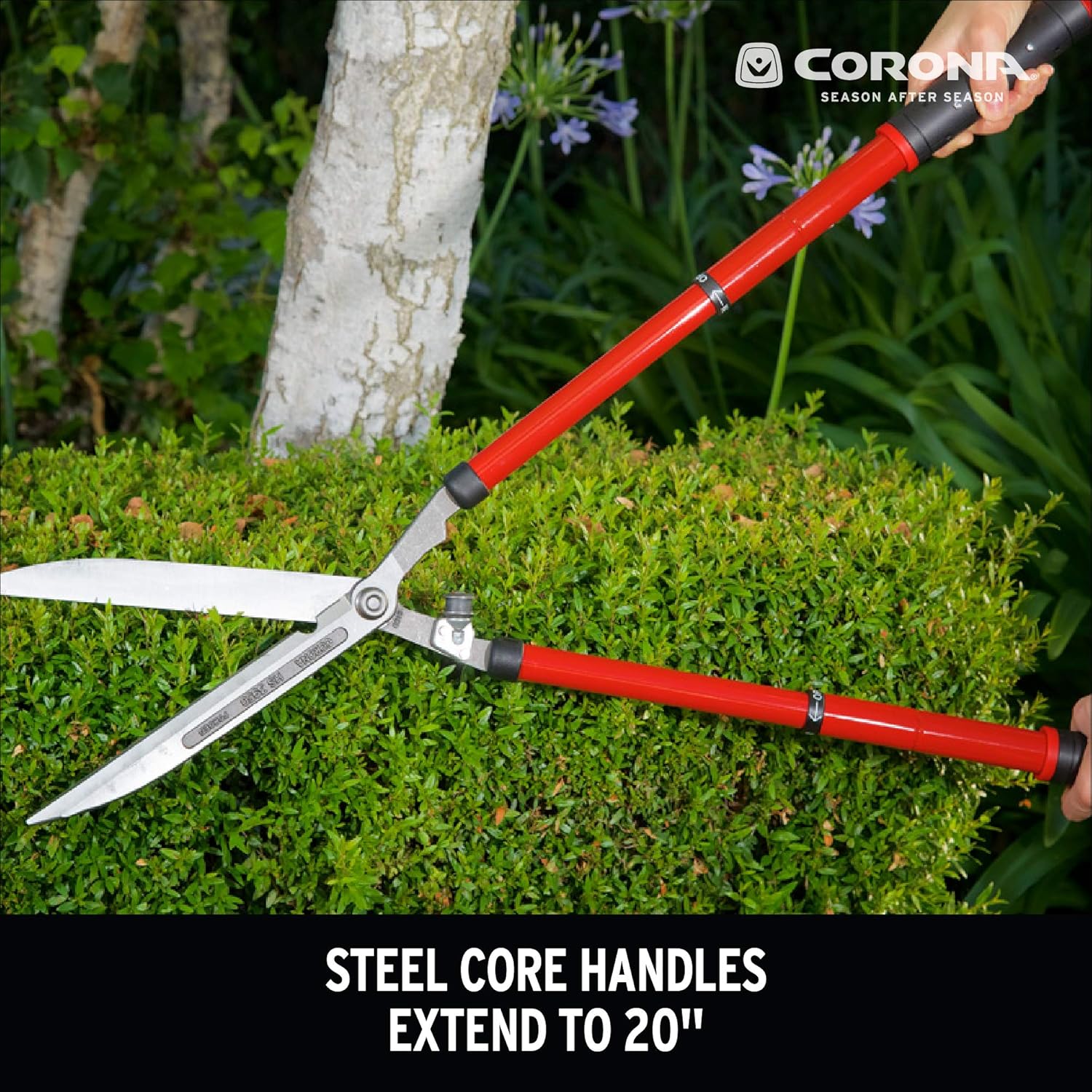 Corona HS 3950 Extendable Hedge Shear, 10-Inch Blade,Red - Image 3