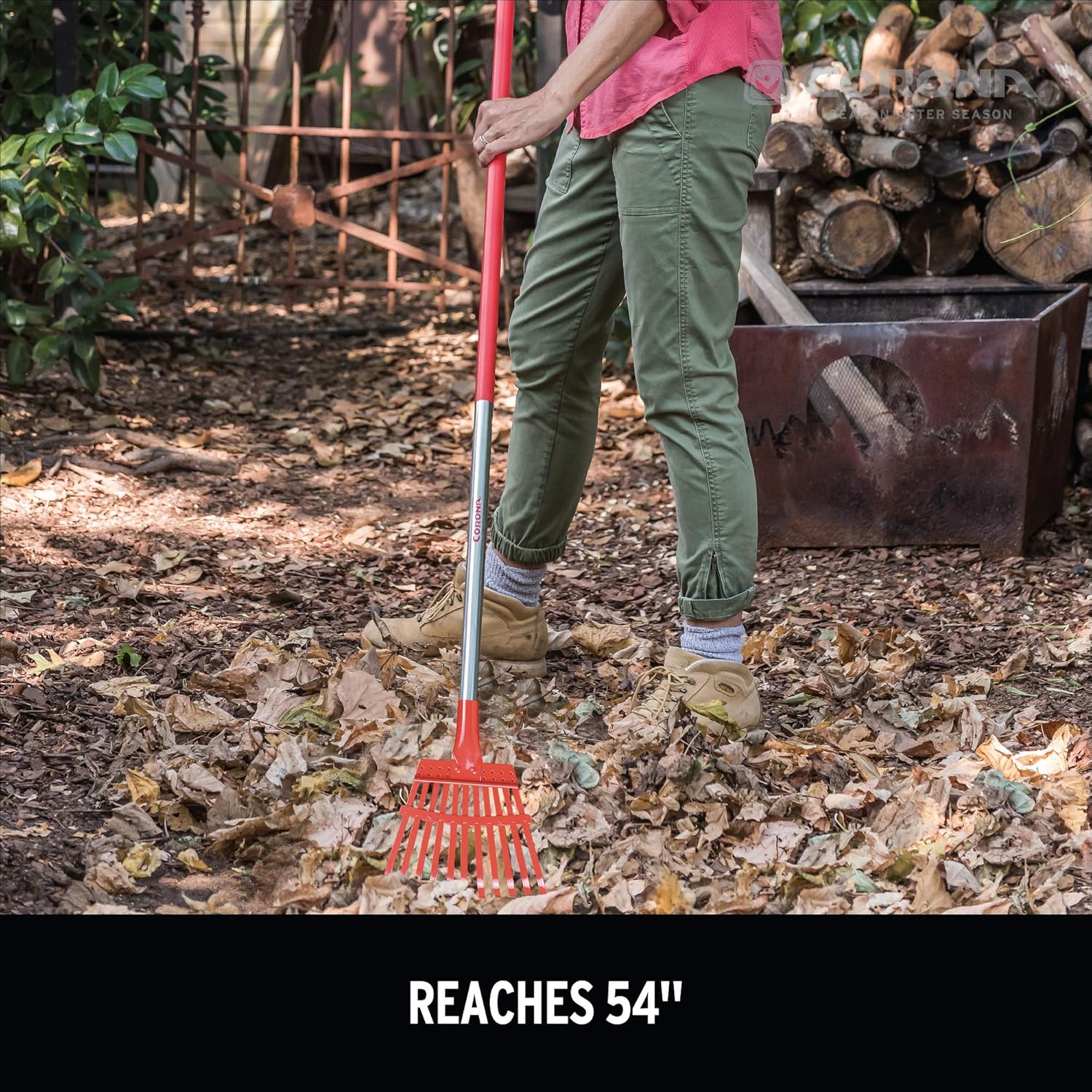 Corona RK62060 Fixed Tine Shrub Rake, Aluminum Handle, 8-Inch Wide Shrub Rake - Image 6